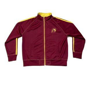 Vintage Foot Locker USC Trojans Track Jacket Mens Red Full Zip Size XL